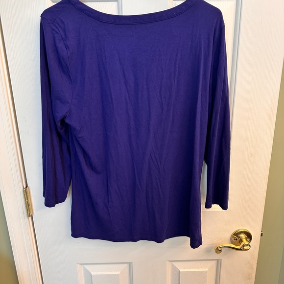 Ann Taylor Rich Purple Blouse - Picture 2 of 3